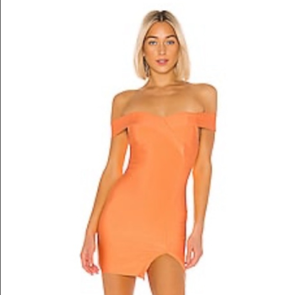 Orange superdown mini dress